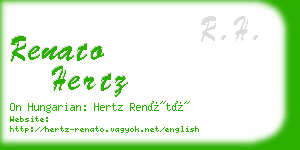 renato hertz business card